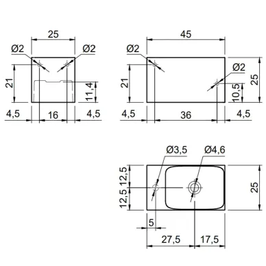 Antonio Lupi Calco Раковина 45х25х25 см, 1 отв., подвесная, цвет: белый CALCO 8
