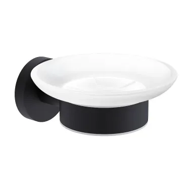 Мыльница AQUAME Trento AQM7211MB с держателем, черная 0