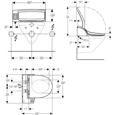 Крышка-биде Geberit AquaClean 5000 (146.120.11.1) 2