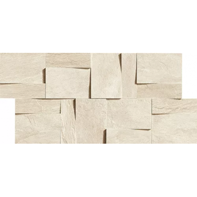 739369 Ardoise Modulo Muretto 3d Ivoire 30x30 0