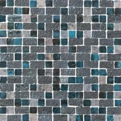100983 Mos. RAKU SPACC. TURQUOISE 1.7x1.7 30.5x30.5 0