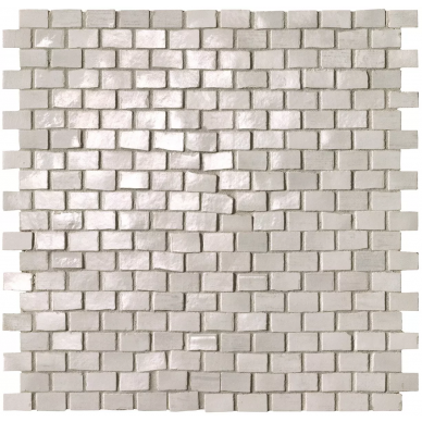 fNWR Brickell White Brick Mosaico Gloss 30x30 0