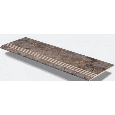 Cтупень с насечками GUSTO TAUPE-GREY LAPPATO 30x120 0