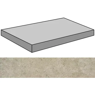Limestone Millenium Gris Natural Gradone Rec Ang 29.75x59.55 0