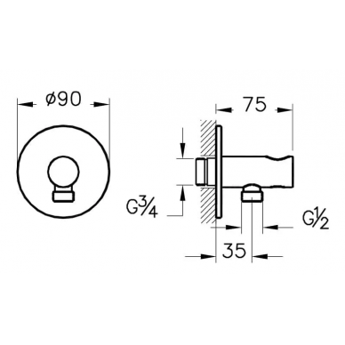 Душевая система Vitra Origin (A4926636EXP) скрытого монтажа (черный матовый) 8