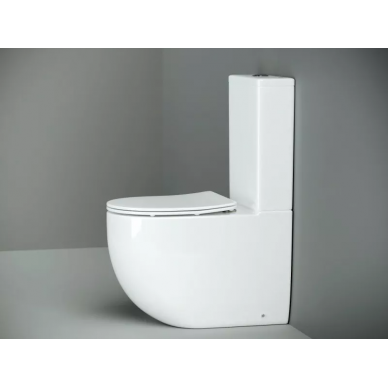 Чаша для напольного унитаза Ceramicanova Metropol (CN4001) безободковый, с бачком и сидением микролифт 6