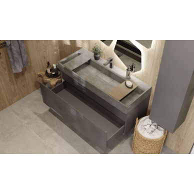 Тумба для ванной Raval Facet (Fac.01.120/P/A/RL) (120 см) антрацит 8