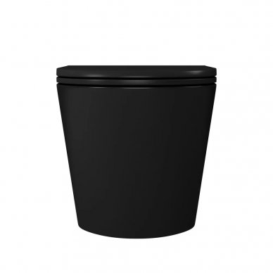 Чаша подвесного унитаза D&K Venice (DT1026025) черный, с сиденьем Микролифт 1