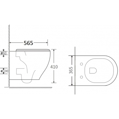 Унитаз подвесной Orange (C07-100w) безободковый, сиденье с микролифтом 6