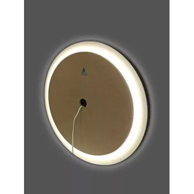 Зеркало Art&Max Napoli (AM-Nap-600-DS-F) (60x60 см) бесконтактный сенсор с LED подсветкой, nero matt 6