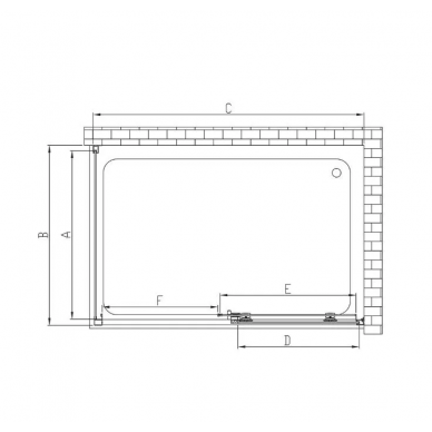 Душевой уголок Vincea Soft (VSR-3SO1016CL) 160х100х195 см, профиль хром/стекло прозрачное 5