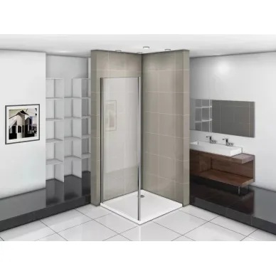 Боковая стенка Good Door Infinity SP-100-C-CH (100 см) профиль хром/ стекло прозрачное 0