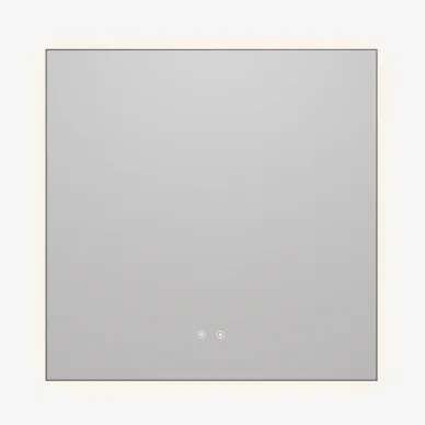 Зеркало Vincea VLM-4F800GM-2 80x80 см, с подсветкой с сенсорным выключателем, воронёная сталь 0