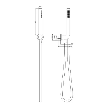 Душевая система AQUAme AQM8407MB с термостатом, черная 7