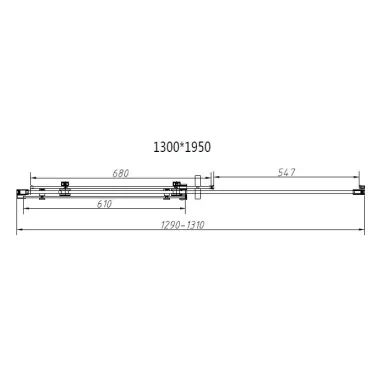 Душевой уголок Vincea Como-N VSR-4CN8013CGB 130х80х195 см, профиль чёрный/стекло тонированное 5