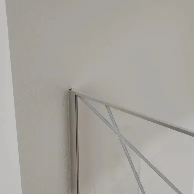 Душевая перегородка Azario Walk-In AZ-271-120-MB-CGP 120x195 см, профиль черный матовый/стекло прозрачное с рисунком 3