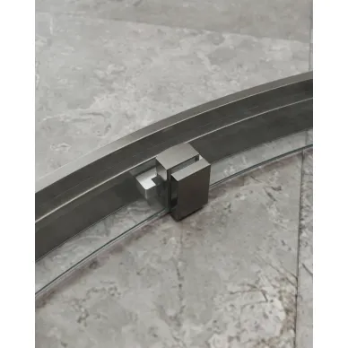 Душевой уголок Cezares Molveno MOLVENO-R-11-90+20-C-GM-IV 110x110 профиль оружейная сталь/стекло прозрачное 4