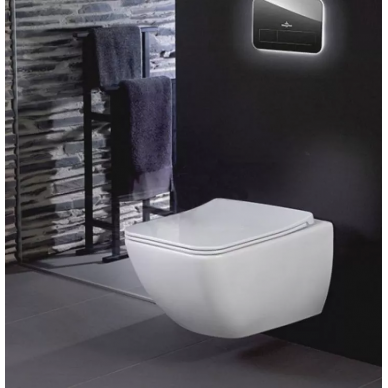 Унитаз подвесной Villeroy & Boch Venticello DirectFlush (4611RLR1) микролифт SlimSeat Line 6