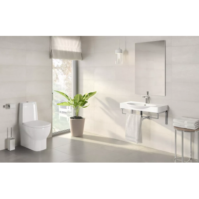 Раковина Sanita Lux Infinity (INF76SLWB01KR) (76 см) с кронштейнами и полотенцедержателем 6