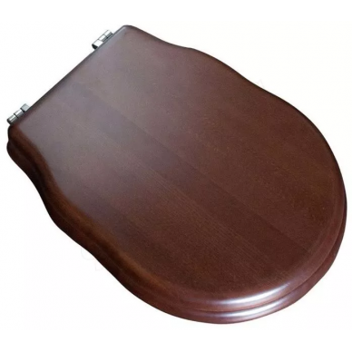 Крышка-сиденье BelBagno Boheme (BB115SCW-ORO) дерево орех с микролифтом (крепления золото) 0
