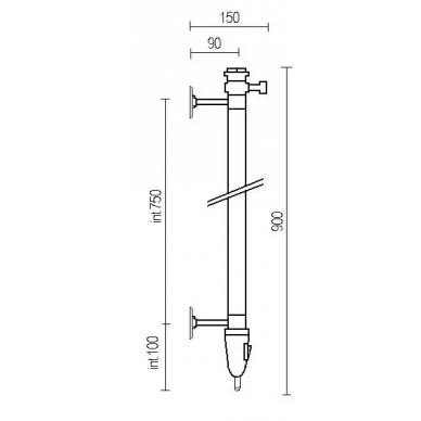 Электрическая сушилка для одежды Margaroli 616 (900) (хром) 1