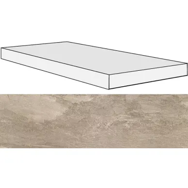 739327 Ardoise Ecru Ang.Gradino DX 33x120x3 0