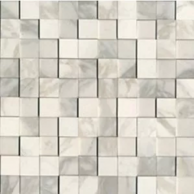 727537 I Bianchi di Rex Calacatta Mosaico 3D Mix 3x3 30x30 0