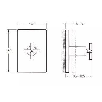 Переключатель потоков Jacob Delafon Classic (E75415-CP) на три потребителя 1