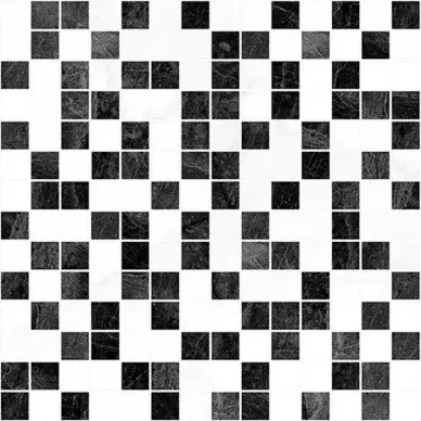 Crystal чёрный+белый 30х30 0