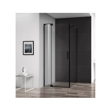 Душевой уголок Cezares Slider (SLIDER-AH-1-80-70/80-BR-NERO) 80x80 см, профиль черный/стекло бронзовое 3