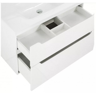 Тумба для ванной Belbagno Etna (ETNA-H60-1200-2C-SO-BL-P) 120 см, Bianco Lucido 5