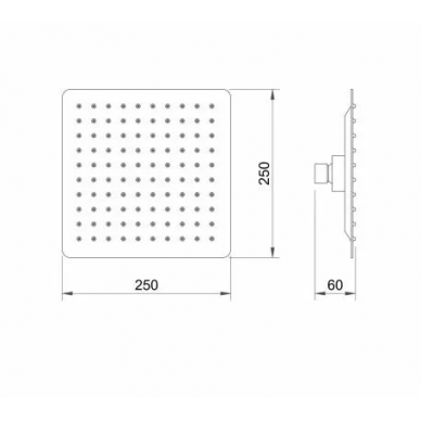 Душевая система Berges Ventas 3S (073005) с изливом, хром 6