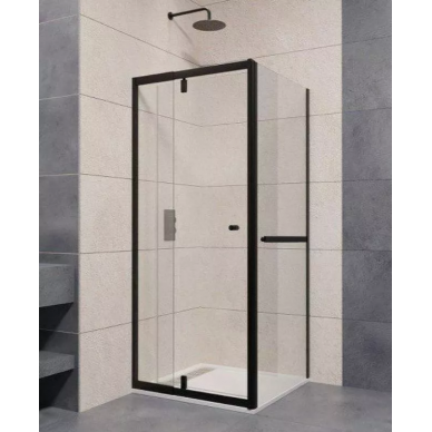 Душевой уголок RGW Passage PA-44-1B (PA-02B NEW + Z-060-1B) (100x90) профиль чёрный/прозрачное стекло 0