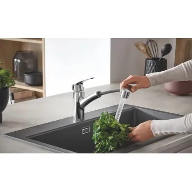 Смеситель для кухни Grohe Eurosmart 30305001 выдвижной излив, хром 5
