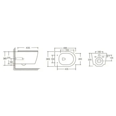 Унитаз подвесной Cerutti SPA Sella UF CT10362 безободковый, микролифт 6