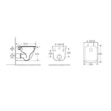 Инсталляция Welt Wasser MARBERG 410 + ROTBACH 004 GL-WT +MAR 410 SE GL-WT в комплекте с унитазом, безободковый, с сидением микролифт 5