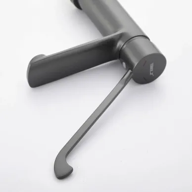 Смеситель для раковины BELZ B019 B10019-3 оружейная сталь 7
