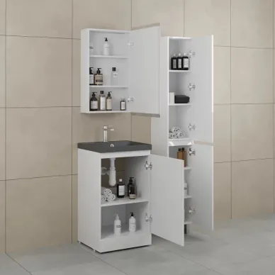 Тумба для ванной Style Line Батлер СС-00002488 50 см, напольная, белая 1