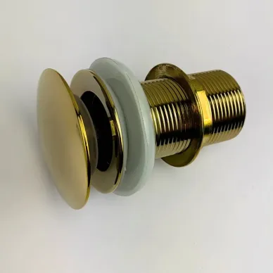 Сливной набор для раковины Teymi Solli T140208 без перелива, click-clack, золото 11