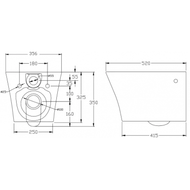 Чаша подвесного унитаза BelBagno Fly-R (BB506CH) 5