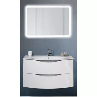 Тумба для ванной Belbagno Smile 100 (Bianco Lucido) 0