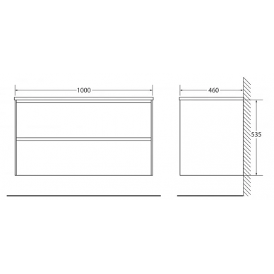 Тумба для ванной Belbagno Pietra 100 (Polissandro) 1