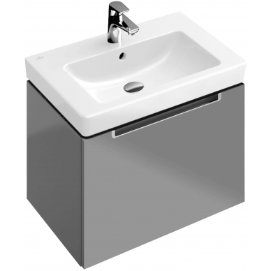 Тумба для ванной Villeroy & Boch Subway 2.0 (A68800N9) (серый матовый) (65 см) с раковиной 0