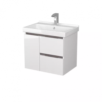 Тумба для ванной Aquaton Рене 60 (1A258501NRC80) белый/грецкий орех 10