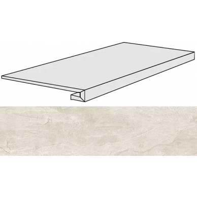 739319 Ardoise Blanc Gradino 33x120x3 0