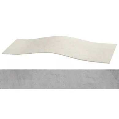 Microcement Grey Natural Curve-15 14.73x119.3 0