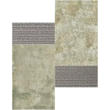 GRUNGE GREY MOSAIC 3D SILVER 28.5x28.5 0