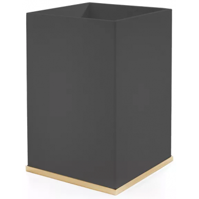 Ведро для мусора 3SC Mood Deluxe Black (MDN65AGD) (черный матовый/золото 24к) 0