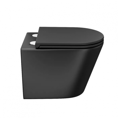 Чаша подвесного унитаза Iddis Calipso (CALR3BMi25) черный матовый 8