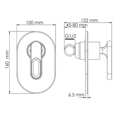 Душевая система Wasserkraft Kammel (A12831) хром 6